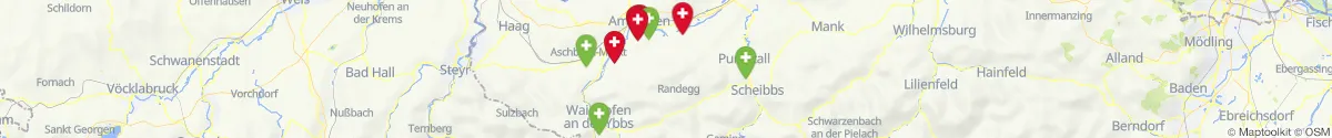 Map view for Pharmacies emergency services nearby Euratsfeld (Amstetten, Niederösterreich)